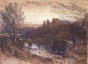 Samuel Palmer, A Towered City or The Haunted Stream